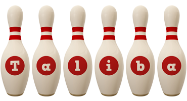 Taliba bowling-pin logo