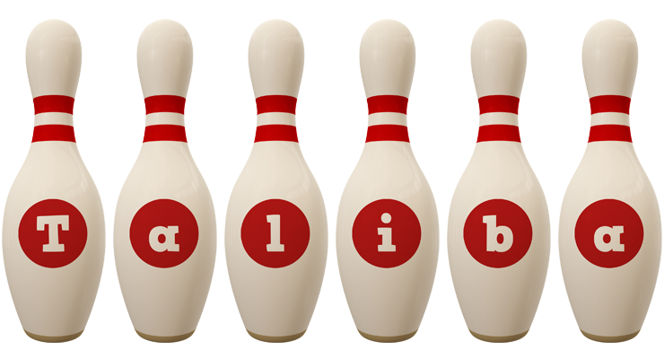 Taliba bowling-pin logo