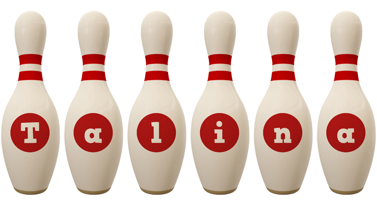 Talina bowling-pin logo