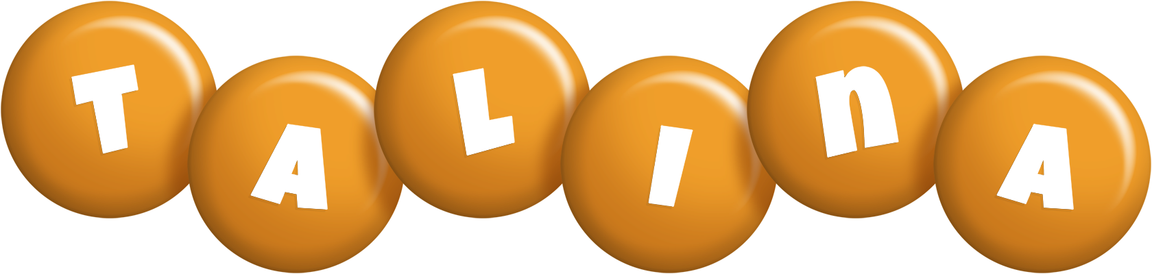 Talina candy-orange logo