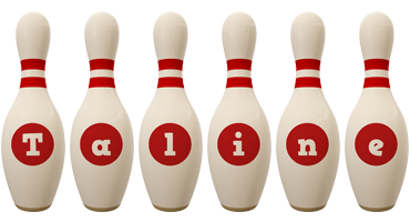 Taline bowling-pin logo