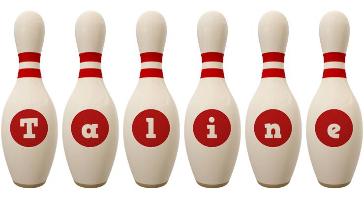 Taline bowling-pin logo