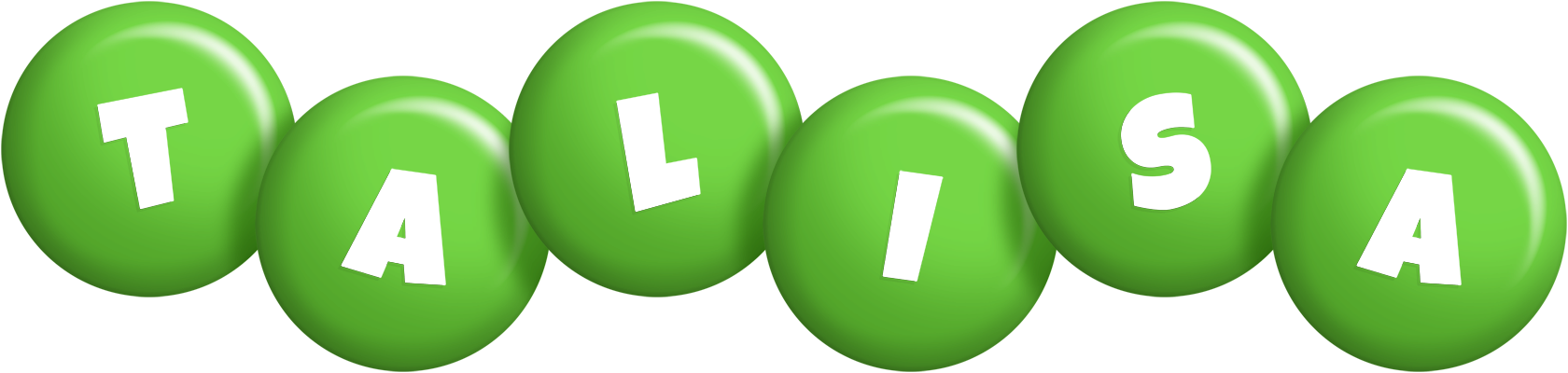 Talisa candy-green logo