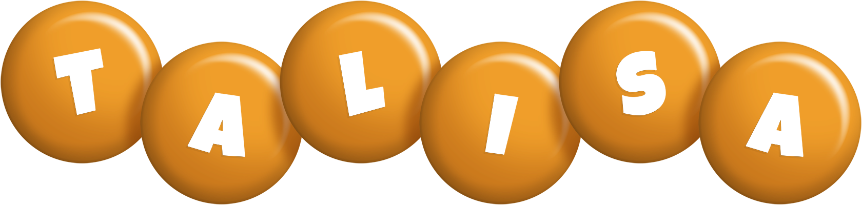 Talisa candy-orange logo