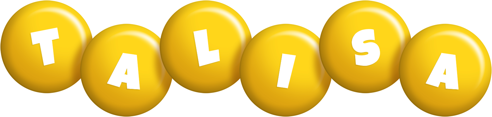 Talisa candy-yellow logo