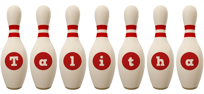 Talitha bowling-pin logo