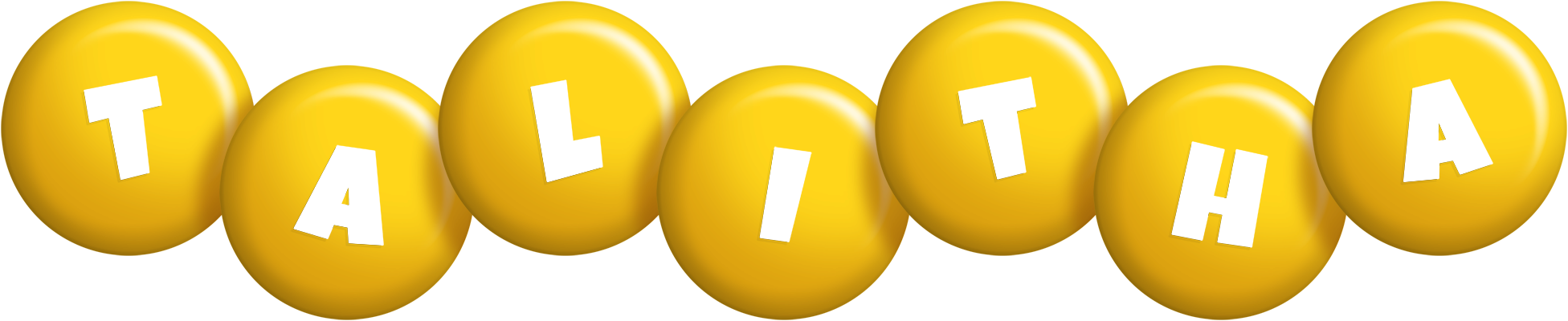 Talitha candy-yellow logo