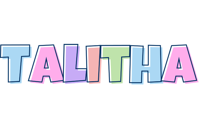 Talitha pastel logo