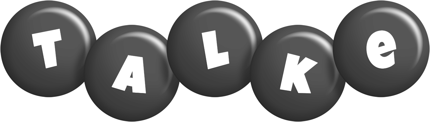 Talke candy-black logo