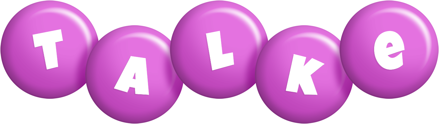 Talke candy-purple logo