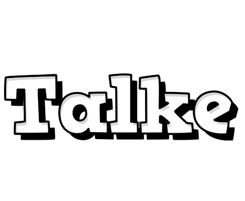 Talke snowing logo
