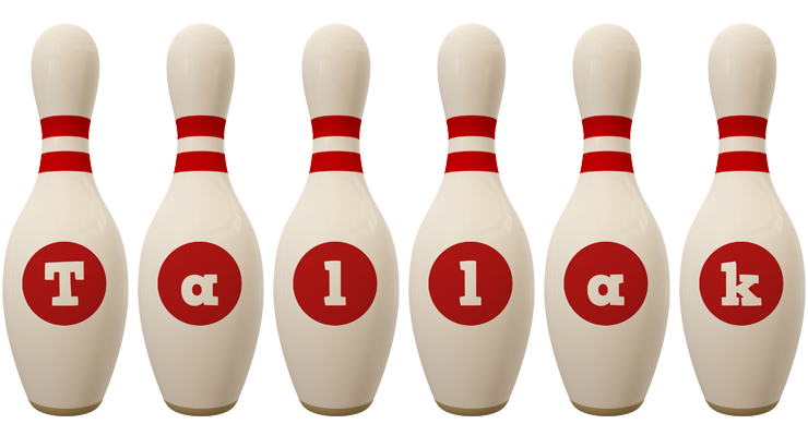 Tallak bowling-pin logo