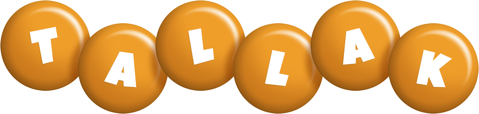 Tallak candy-orange logo