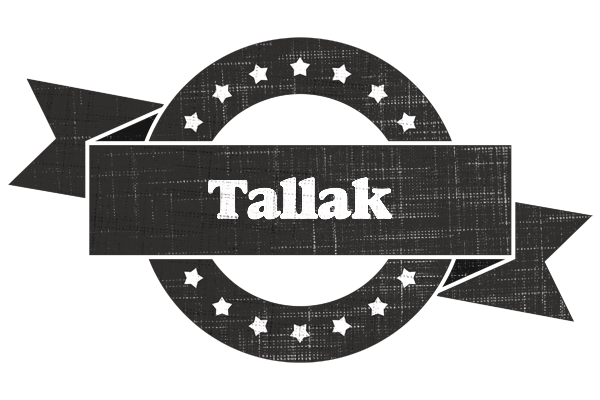 Tallak grunge logo