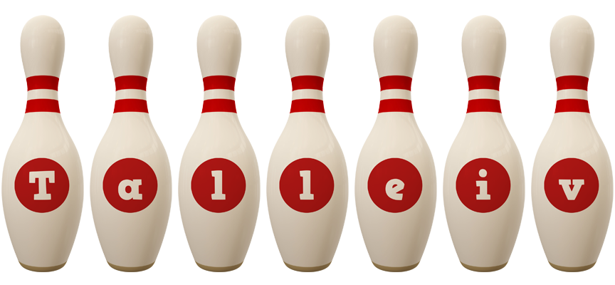 Talleiv bowling-pin logo