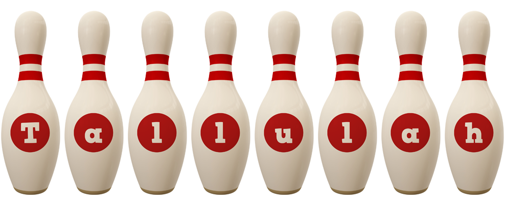 Tallulah bowling-pin logo