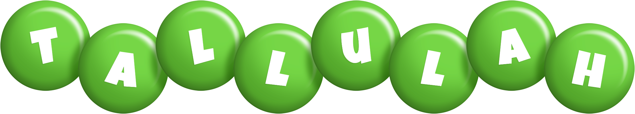 Tallulah candy-green logo