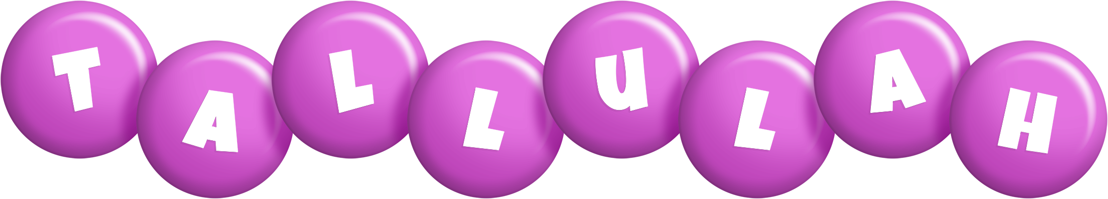 Tallulah candy-purple logo