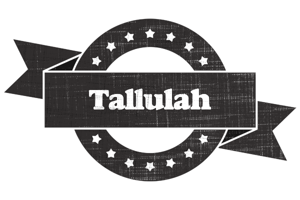 Tallulah grunge logo