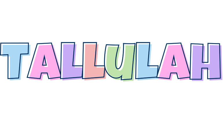Tallulah pastel logo
