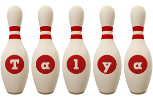 Talya bowling-pin logo