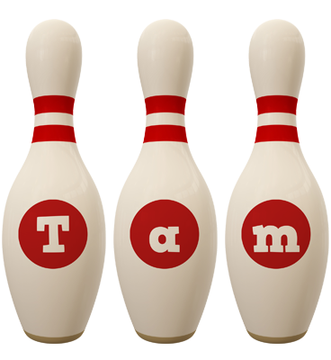 Tam bowling-pin logo