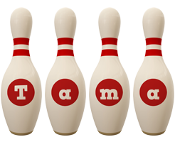 Tama bowling-pin logo