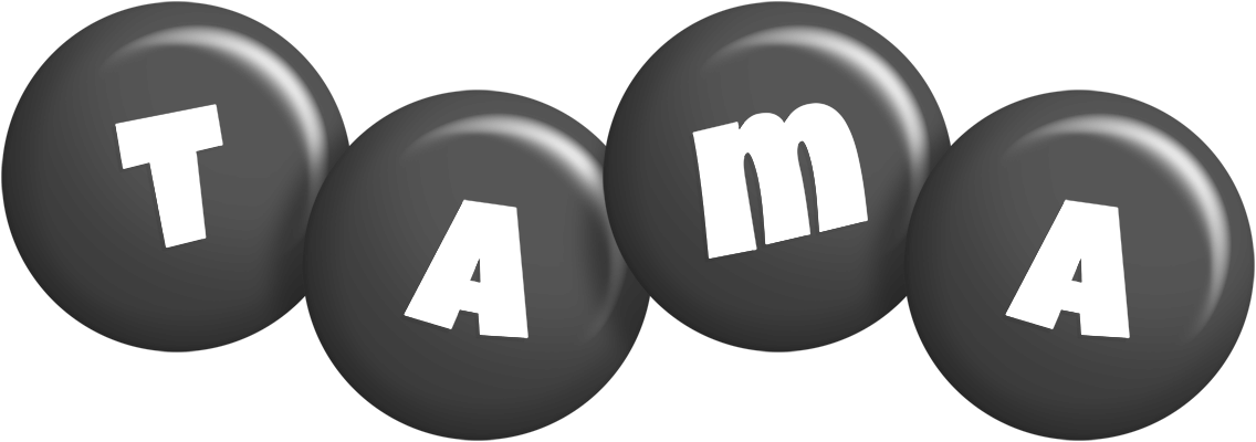 Tama candy-black logo