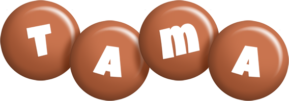 Tama candy-brown logo
