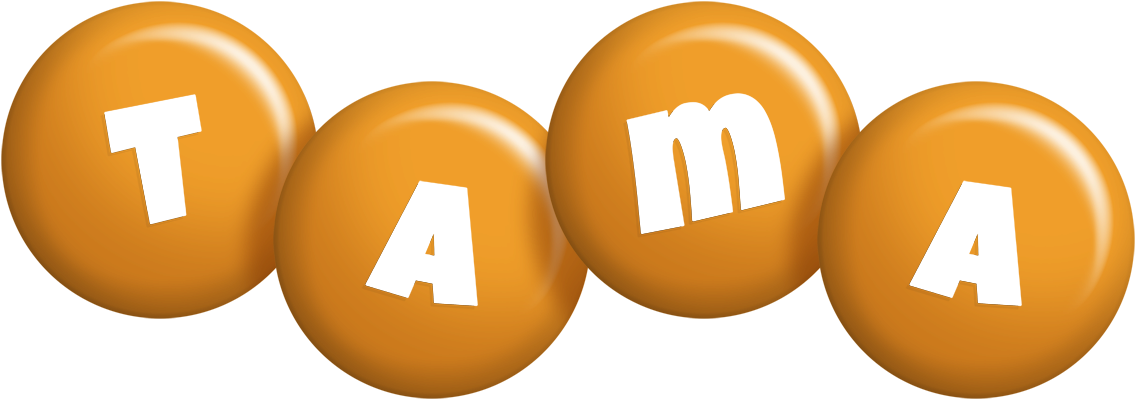 Tama candy-orange logo