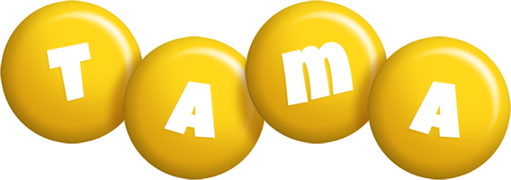 Tama candy-yellow logo