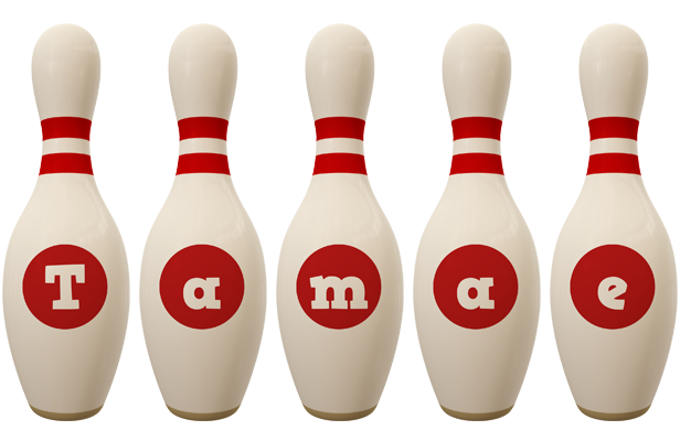 Tamae bowling-pin logo