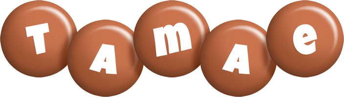 Tamae candy-brown logo