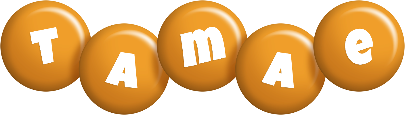 Tamae candy-orange logo