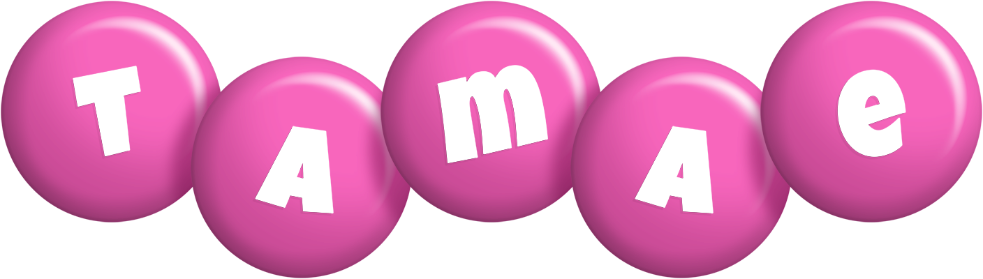 Tamae candy-pink logo