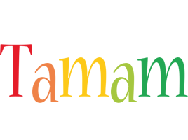 Tamam birthday logo