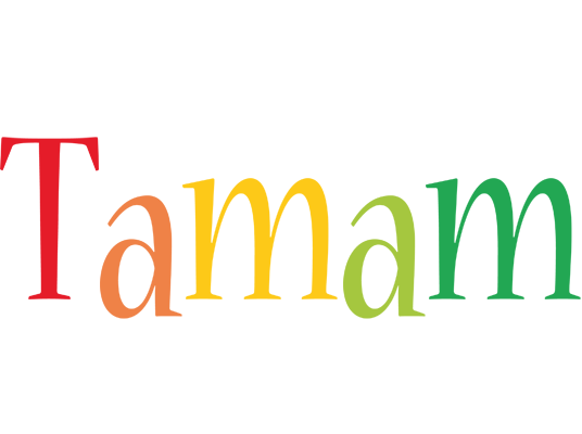 Tamam birthday logo