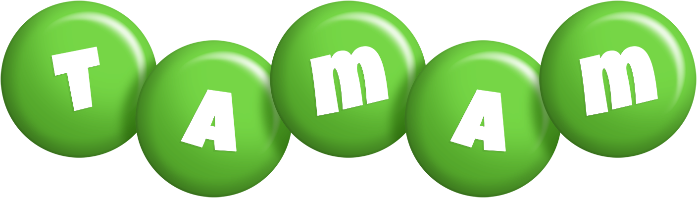 Tamam candy-green logo