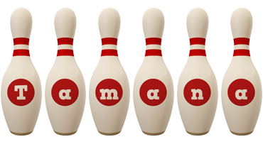 Tamana bowling-pin logo