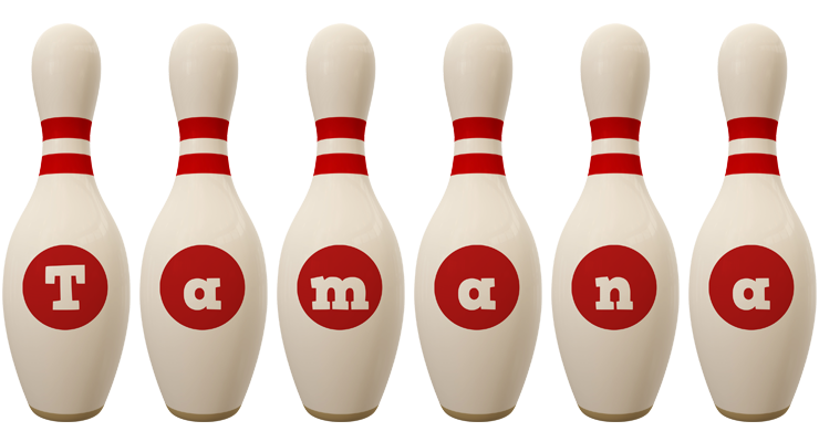 Tamana bowling-pin logo
