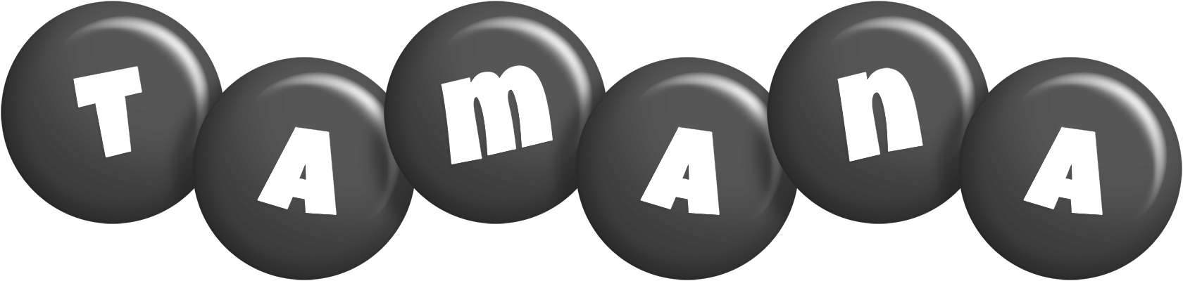 Tamana candy-black logo