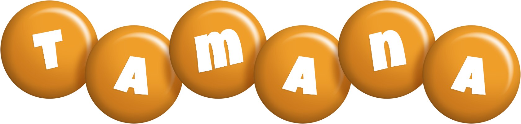 Tamana candy-orange logo