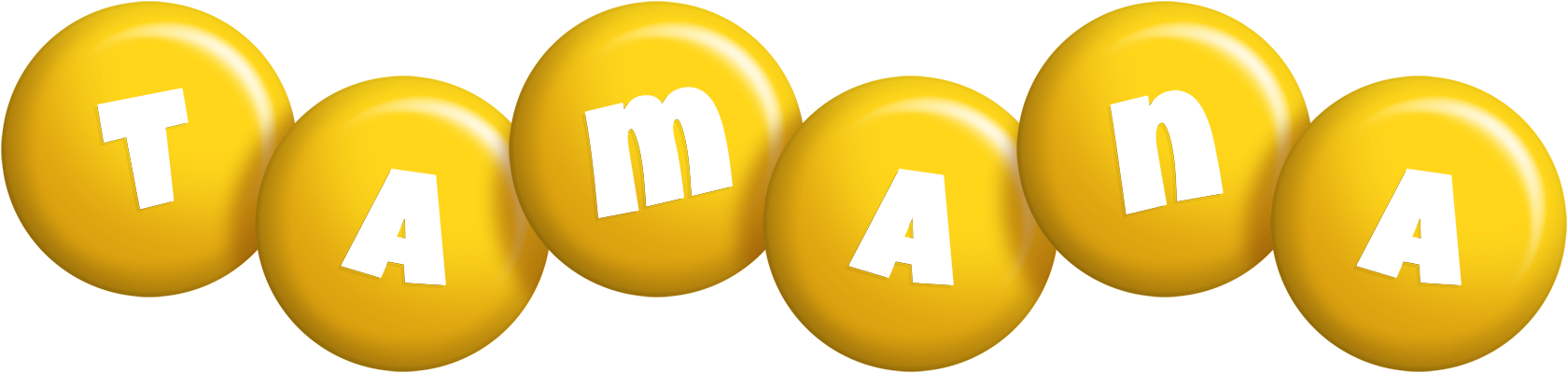 Tamana candy-yellow logo