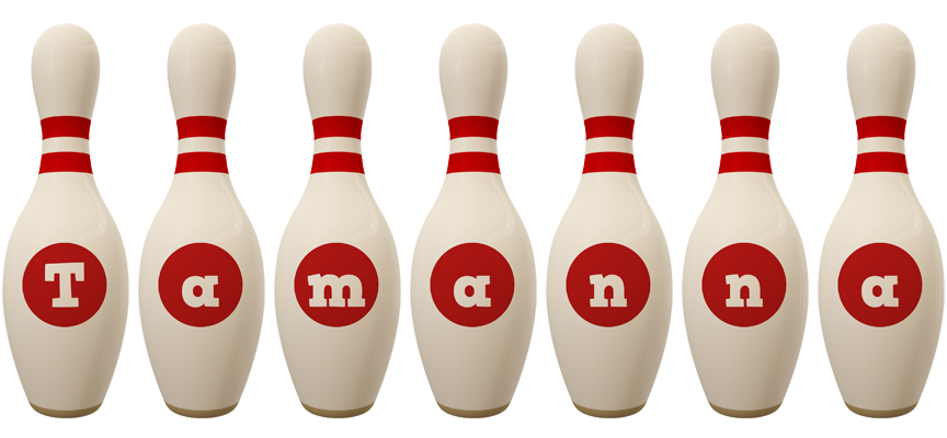 Tamanna bowling-pin logo