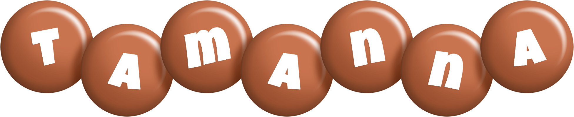 Tamanna candy-brown logo