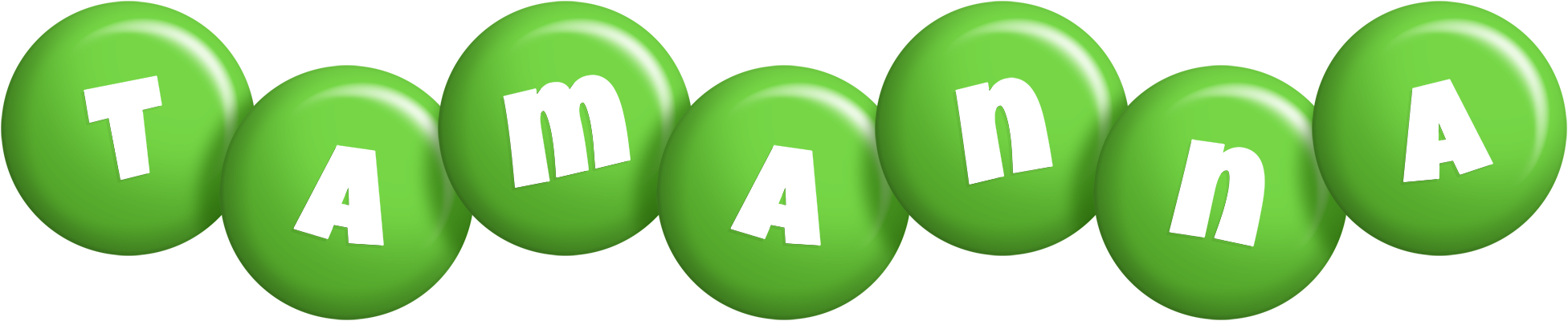 Tamanna candy-green logo