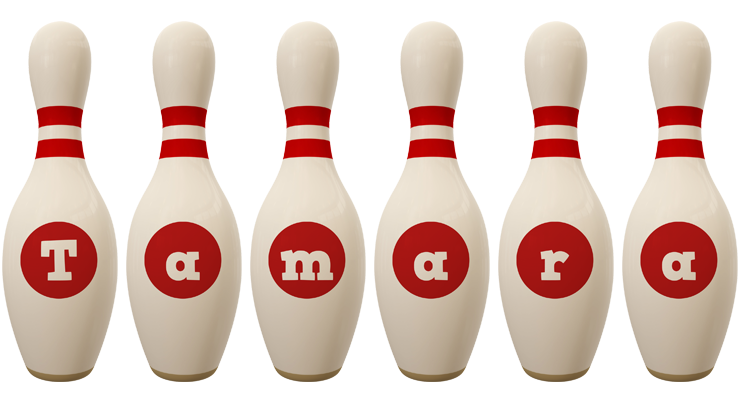 Tamara bowling-pin logo