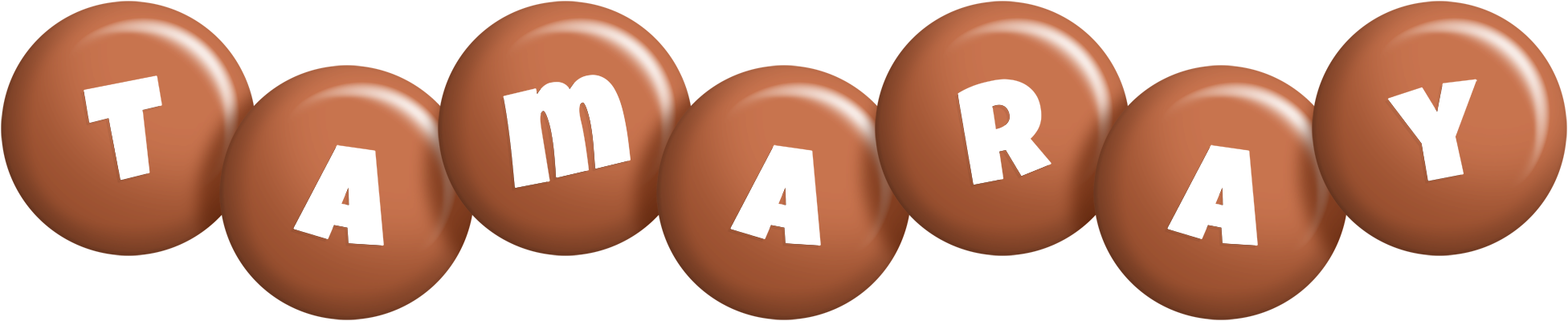 Tamaray candy-brown logo