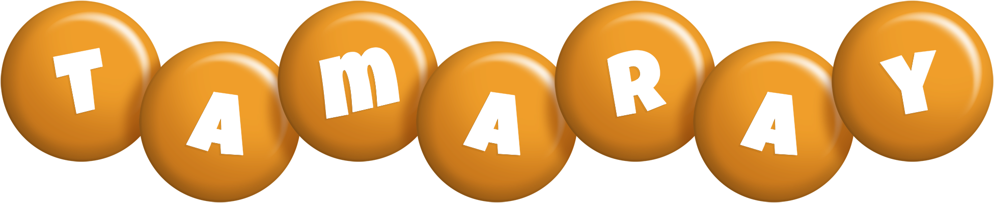 Tamaray candy-orange logo