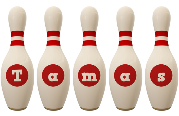 Tamas bowling-pin logo